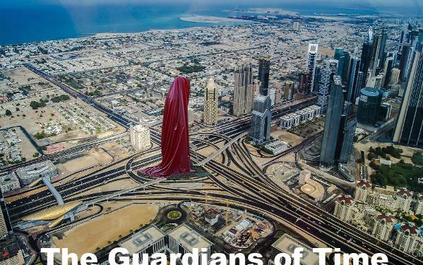 Dubai Art Design Architecture Gallery Museum Sheikh Monk Guardians Of Time Sculpture Tower Hous Of Art Manfred Kielnhofer Kili