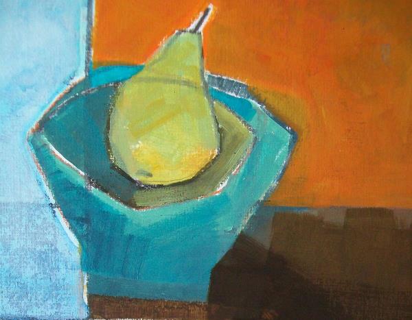 Pear In Bowl.