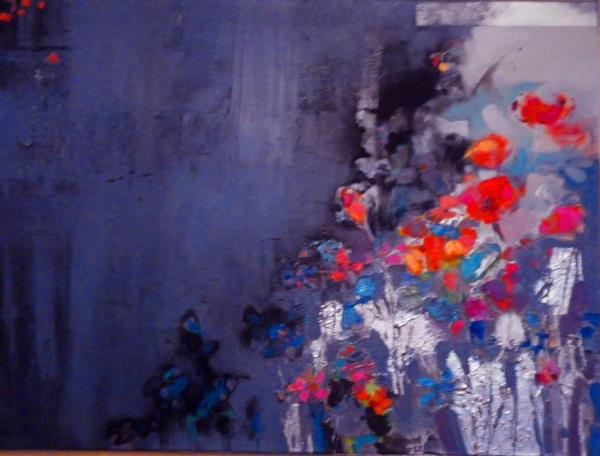 Mixty Flowers, 2013 Oil On Canvas