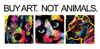 Buy Art Not Animals As Framed Poster