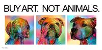 Buy Art Not Animals As Framed Poster