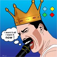 Freddie Mercury As Framed Poster