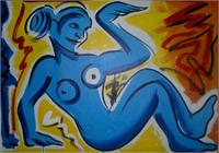 Nude In Blue