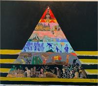 Global Pyramid Subjugation As Framed Poster