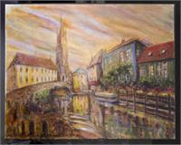 Brugges Canal As Framed Poster
