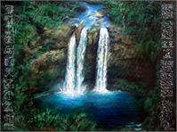 Waterfalls - 3 Sisters As Framed Poster