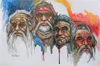 Tiwi Elders As Framed Poster