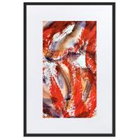 Abstract Red Petals As Framed Poster