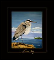 Heron Bay As Greeting Card