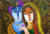 Krishna Radha - True Love As Framed Poster