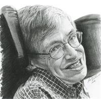 A Timeless Smile “Stephen Hawking“ As Framed Poster