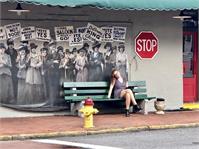 Savannah Bus Stop Photo As Framed Poster