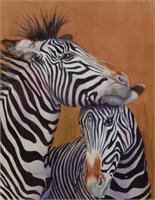 Zebra2 As Framed Poster