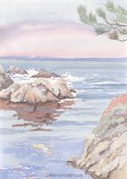 China Cove At Point Lobos As Framed Poster