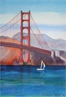 Golden Gate Bridge From Crissy Field As Framed Poster