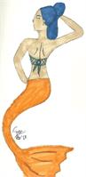 Indian Mermaid As Greeting Card