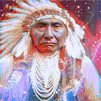 Native American Crazy Horse As Framed Poster