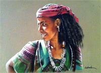 Ethiopian Woman As Framed Poster