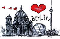 I Love Berlin As Framed Poster