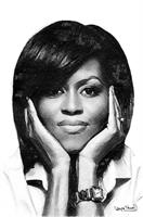 First Lady - Michelle As Framed Poster