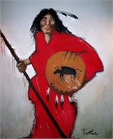 Red Warrior As Framed Poster