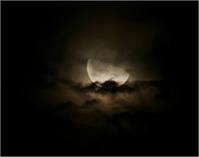 Eerie Moon As Framed Poster