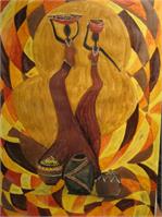 African Dance As Framed Poster