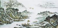 Chinese Ink Landscape As Framed Poster