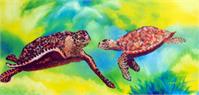 Sea Turtles As Framed Poster
