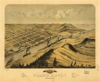 Bird's Eye View Of Grand Haven, Michigan (1868) As Framed Poster