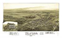 Aerial View Of Telford, Pennsylvania (1894) As Framed Poster