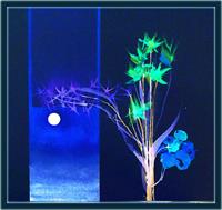 Moonlit Flowers 2 As Framed Poster