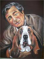 Columbo And Dog As Framed Poster