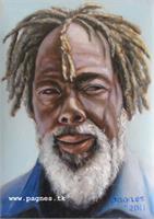 Old Rasta Man, Oil Painting, 30x40cm, 09/2011