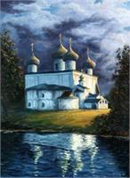 Before The Storm. Kargopol As Greeting Card