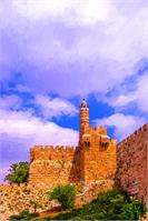 .David`s Tower-symbol Jerusalem.Israel As Framed Poster