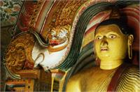 Buddha's Temple In Sri Lanka As Greeting Card
