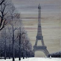 Paris In Winter As Framed Poster