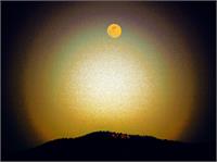 Golden Moon Glow 2 As Framed Poster