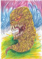 Demon Maggot Art As Framed Poster