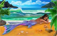 Enchanted Mermaid As Framed Poster