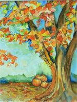 Fall Tree As Framed Poster