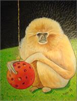 Psychic Monkey As Framed Poster