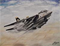 F 14 Tomcat As Framed Poster