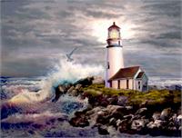 Cape Blanco Lighthouse Oregon Coast As Framed Poster