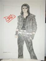 Michael Jackson Bad As Framed Poster