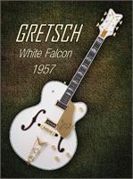 Gretsch  White Falcon 1957 As Framed Poster