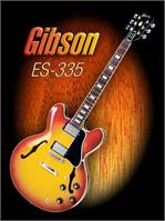 Wonderful Gibson ES-335 As Framed Poster