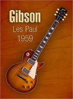 Vintage Gibson Les Paul 1959 As Framed Poster