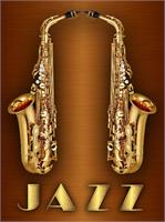 Gold Jazz As Framed Poster